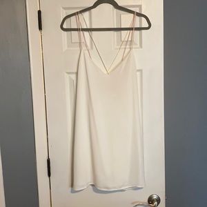 Mini white sheath dress